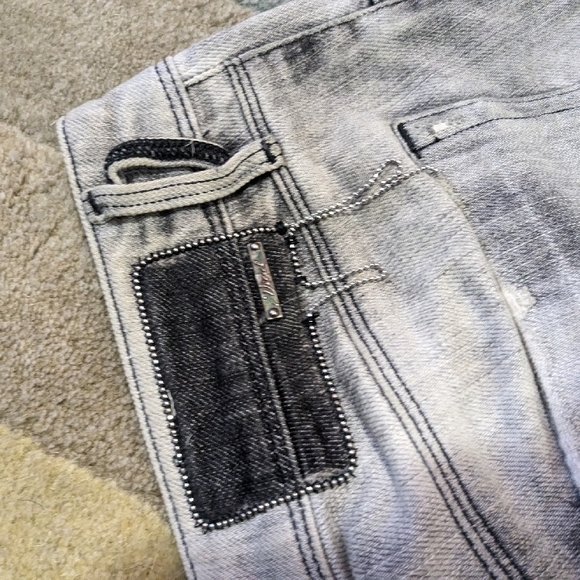 Diesel Gray denim Jeans 25 Y2k - Picture 5 of 7